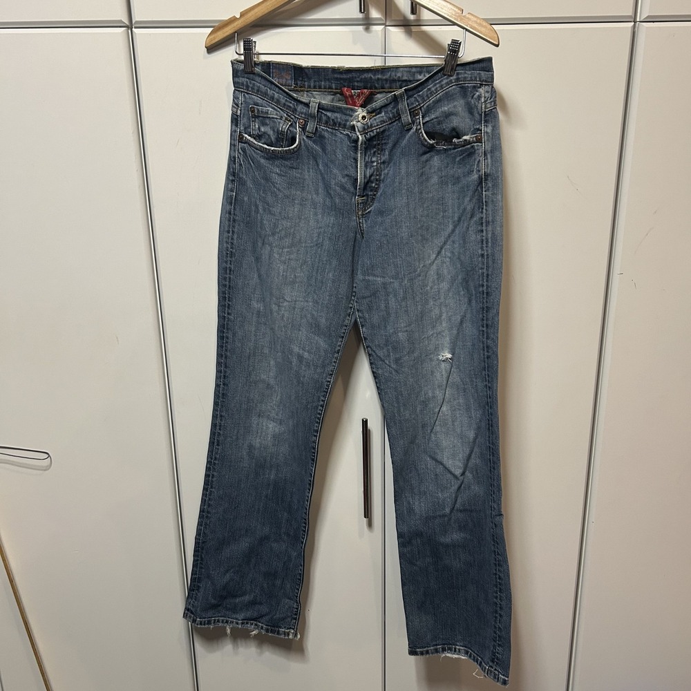 Lucky Brand Easy Rider Womens Jeans Size 8 29 Medium Wash Straight Leg Denim